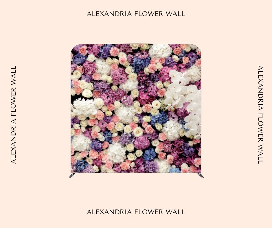 Alexandria Fabric Flower Wall