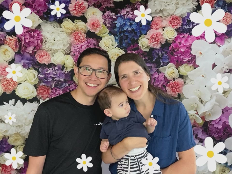 Alexandria Fabric Flower Wall